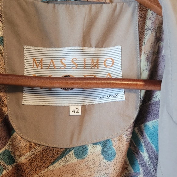 Massimo Moda Beige VTG Jacket with Pockets - Picture 4 of 6